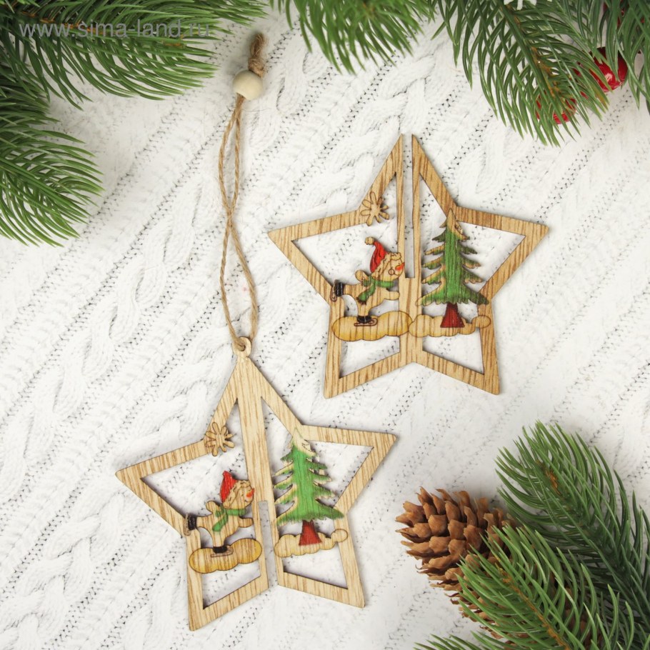 Новогодние круглые подвески своими руками