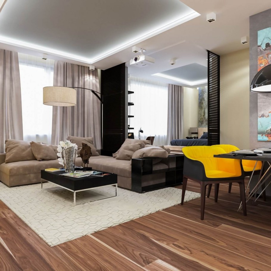 Современный интерьер гостиной