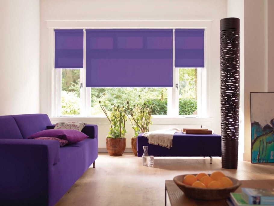 Рулонные шторы в гостиную