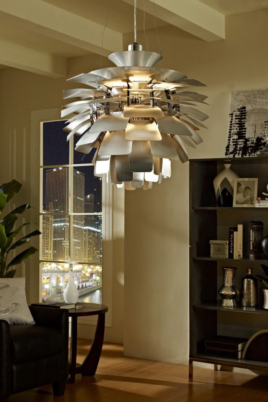 Лампа артишок в интерьере