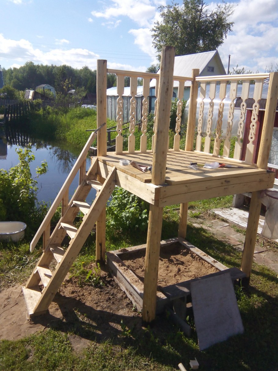 Детская горка своими руками