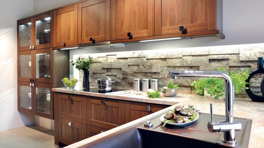 Кухонный фартук под дерево