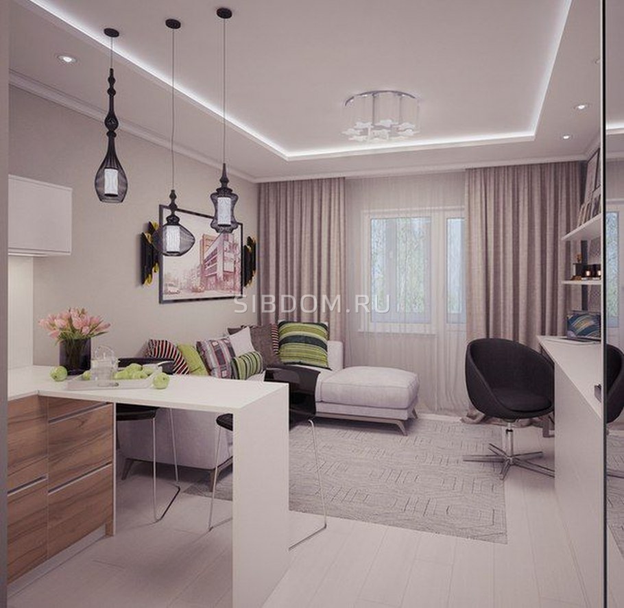 Интерьер квартиры студии