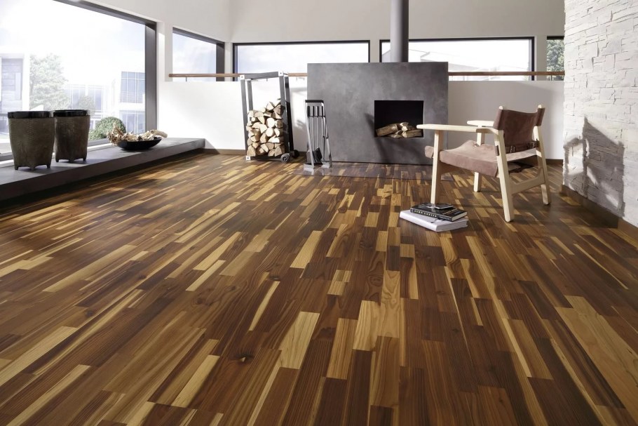 Пол из разного ламината