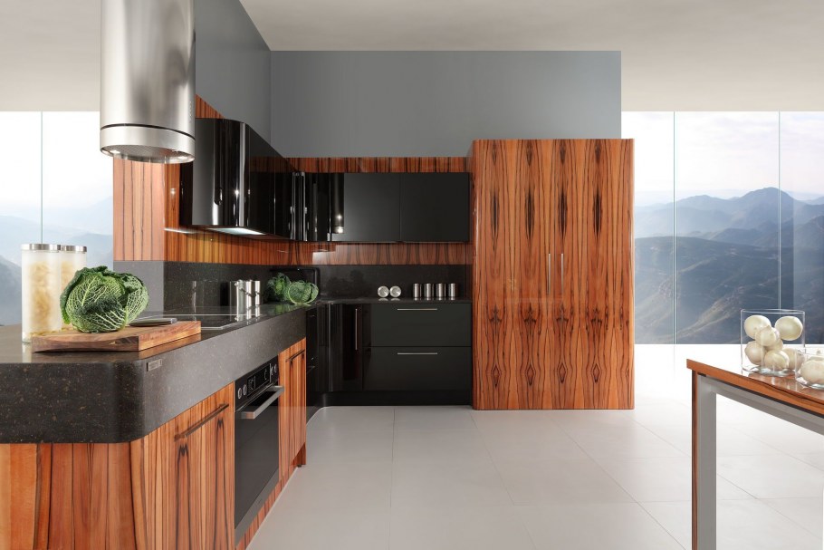 Шпон Тинео фасад кухни