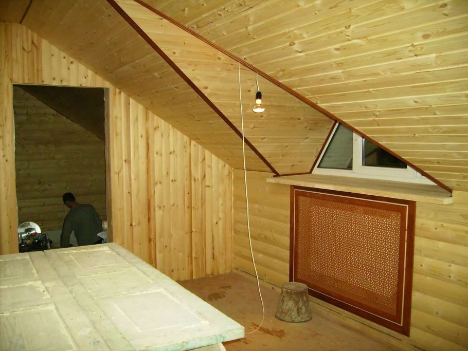 Внутренняя отделка мансарды