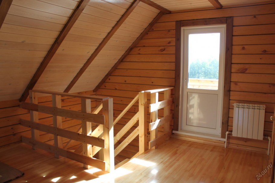 Отделка мансарды вагонкой