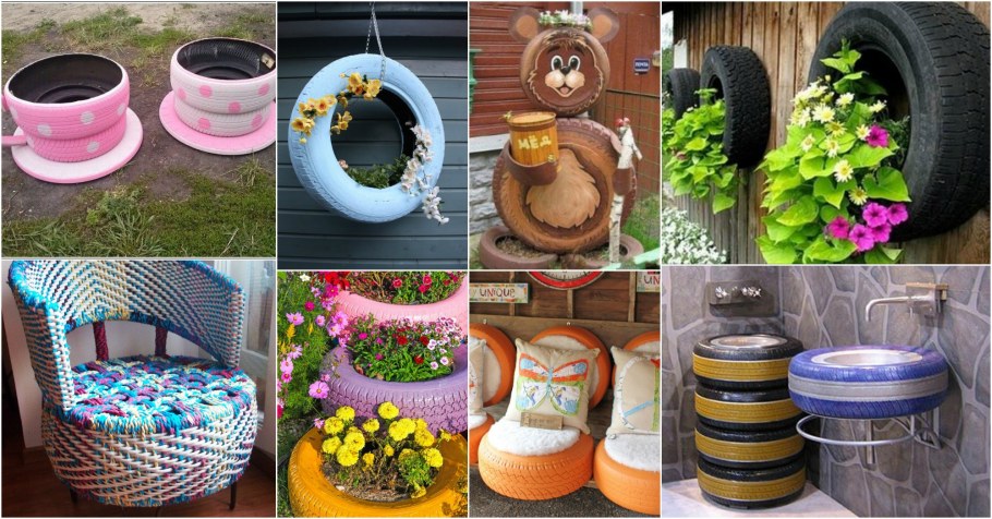 Колеса на даче идеи