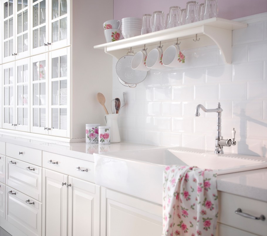 Кухня икеа Будбин белая