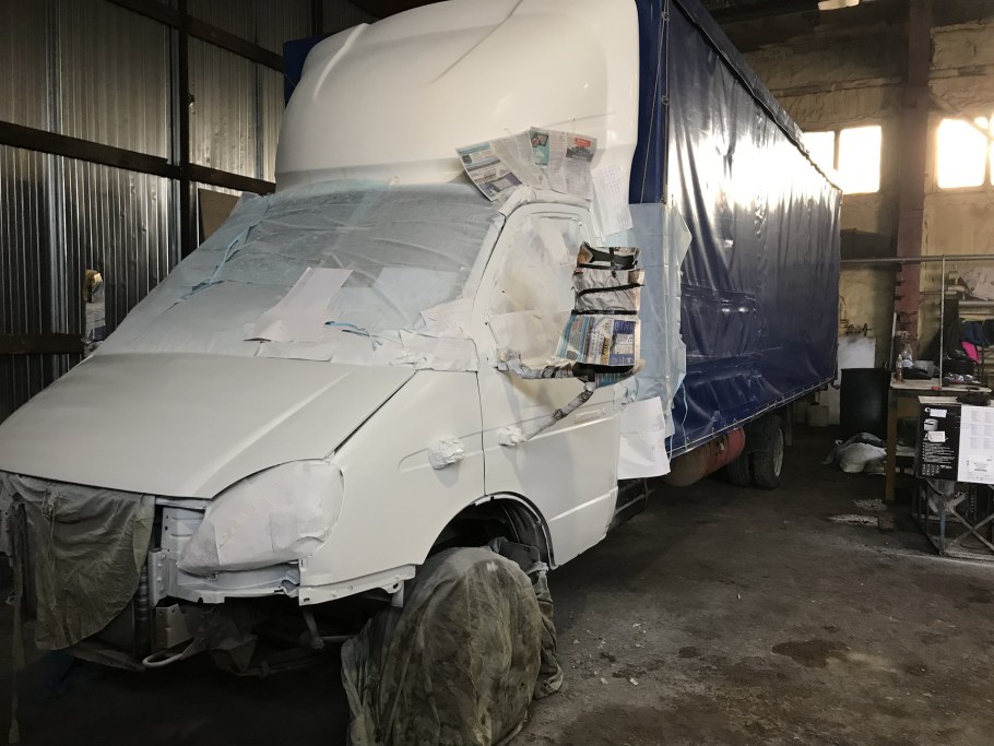 Газель с тентом сзади