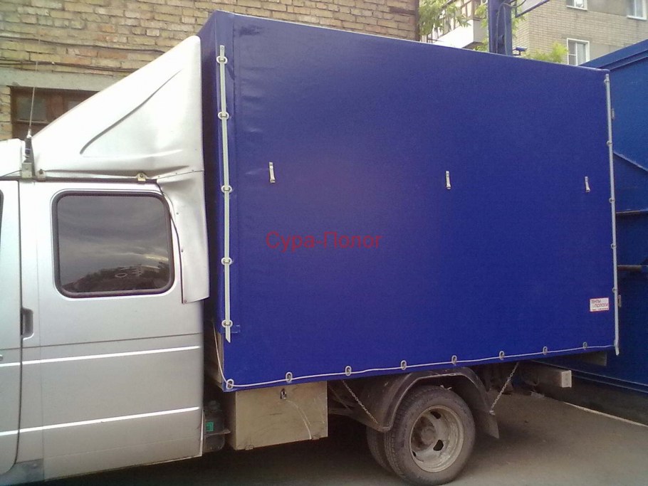 Газель бортовой тент с клапаном