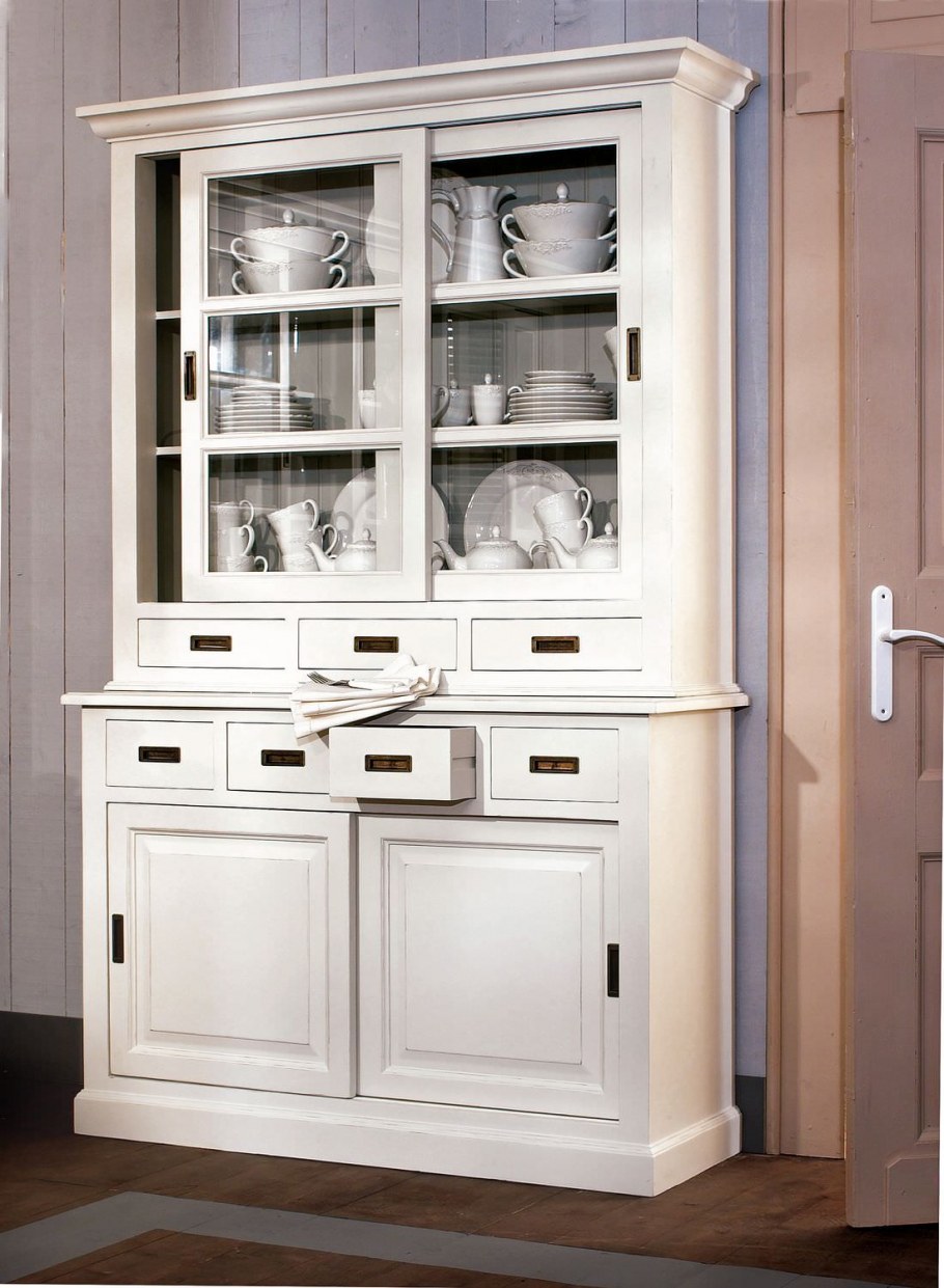 Белый буфет для кухни икеа