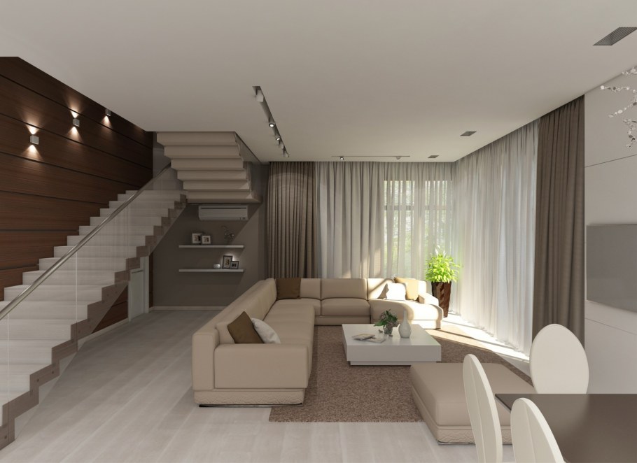 Современный интерьер коттеджа