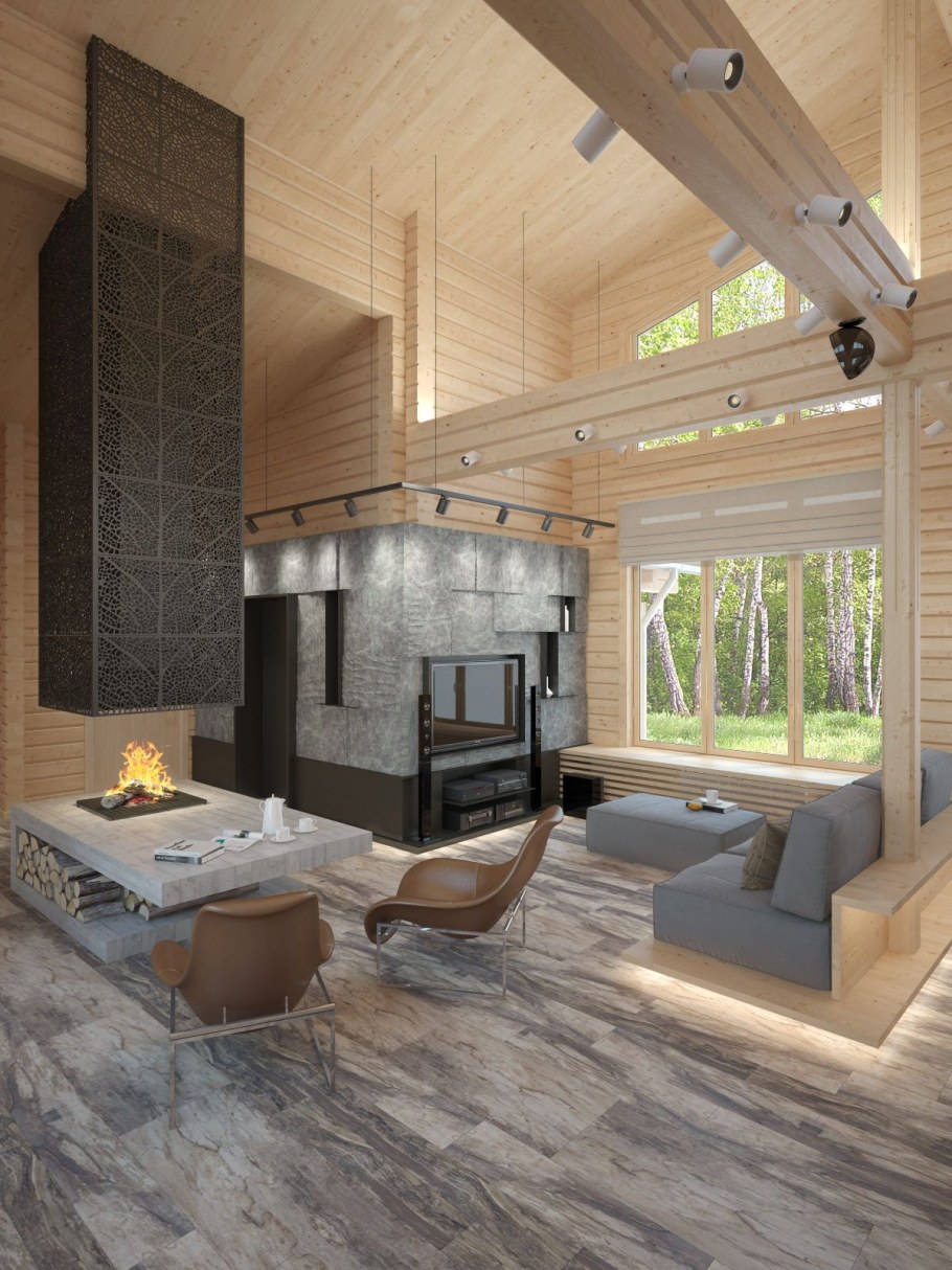 Загородный дом интерьер