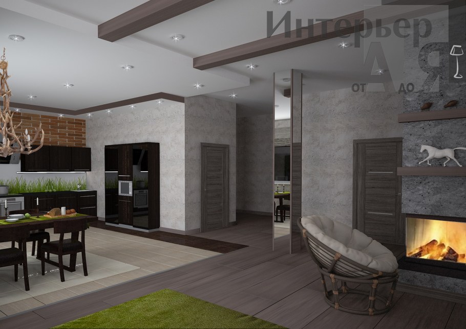 Техника оформления дизайн проекта загородного дома