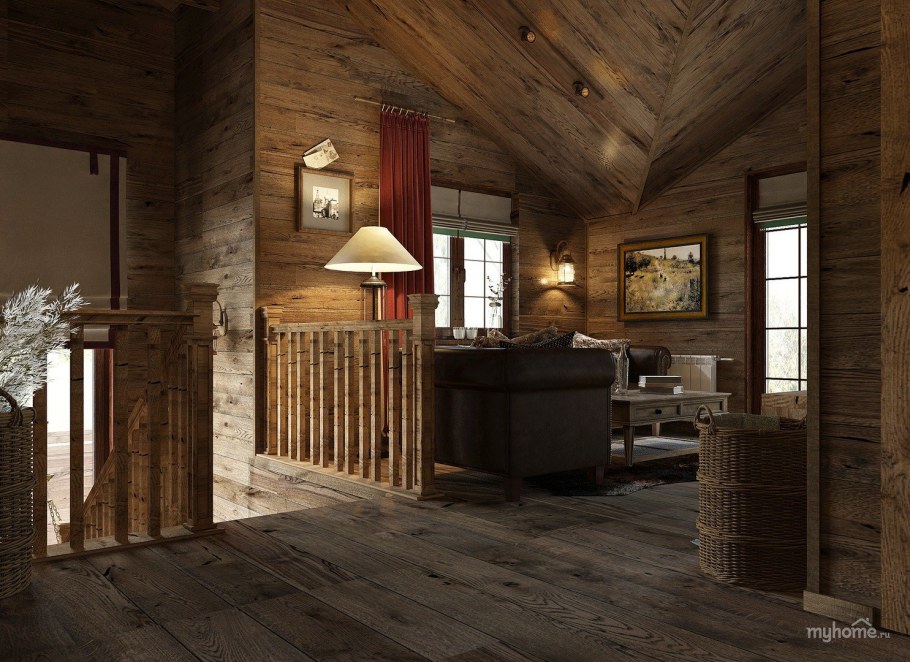 Внутренняя отделка в стиле Шале