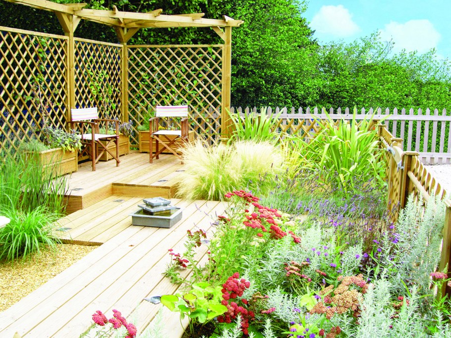 Зонирование участка перголами