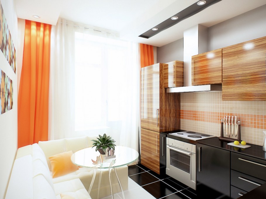 Кухня в однокомнатной