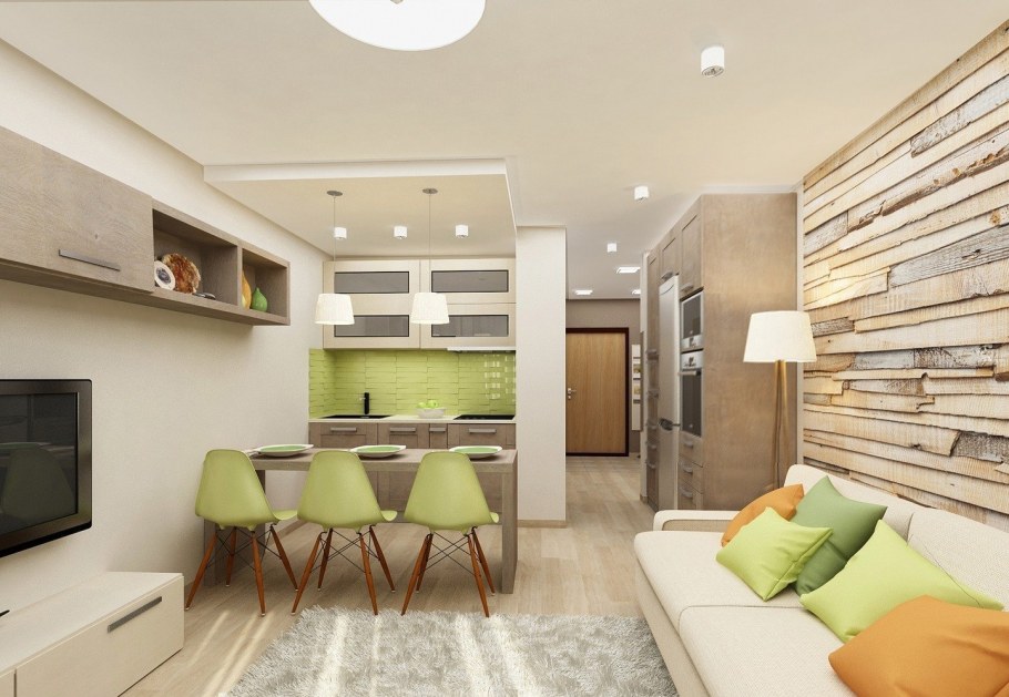 Интерьер однокомнатной квартиры пик