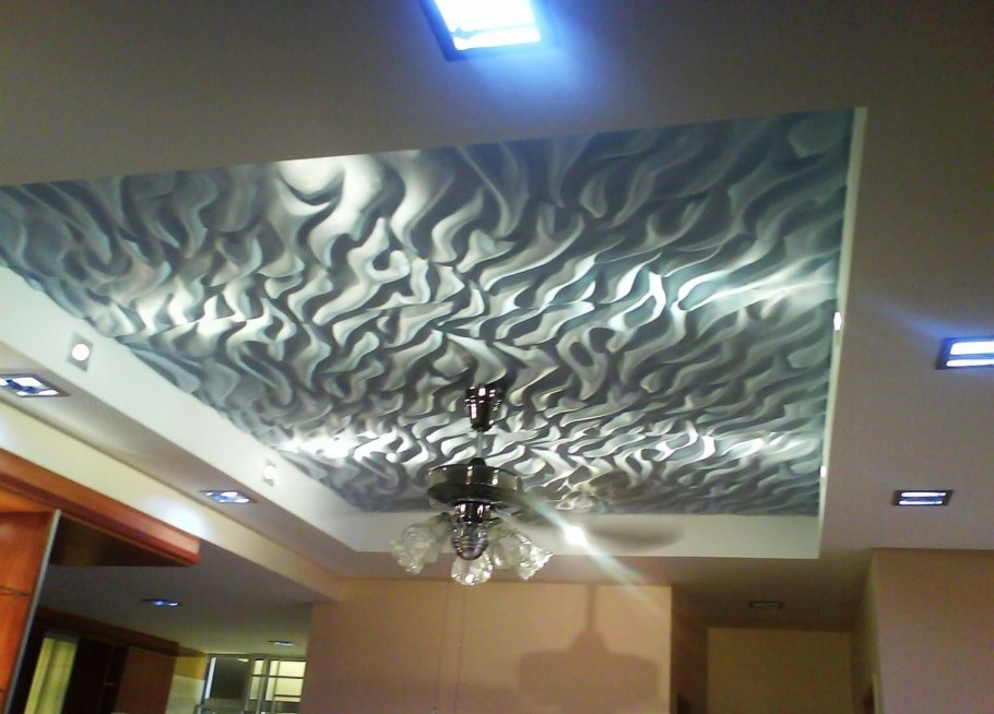 Рельефный натяжной потолок