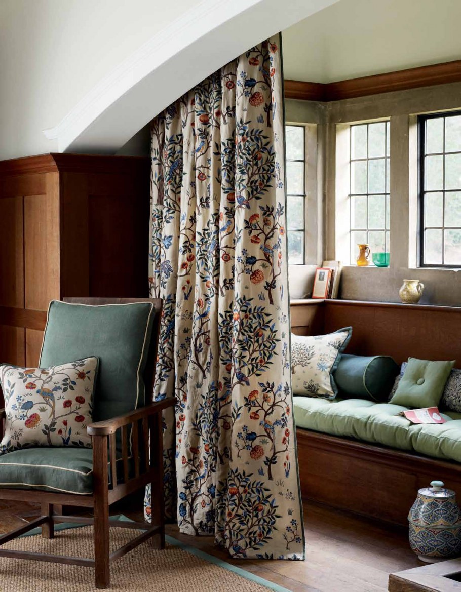 Уильям Моррис ткани интерьер