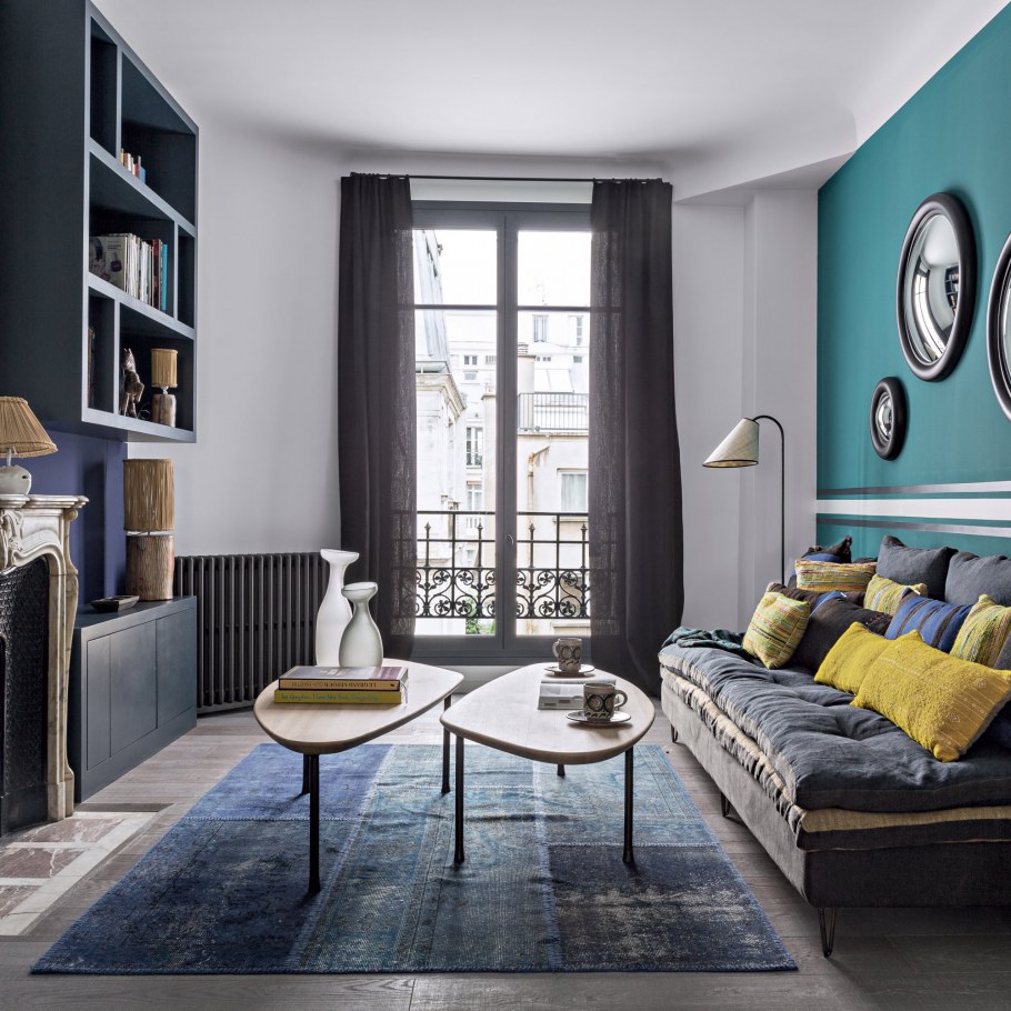 Визуальное расширение узкой комнаты