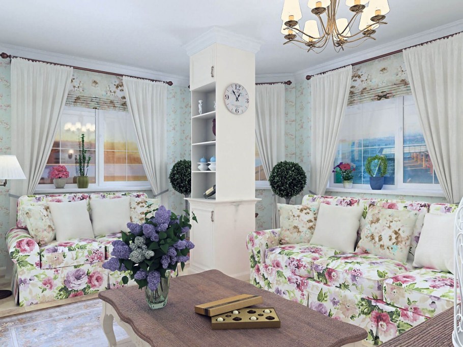 Французский Прованс в интерьере квартиры