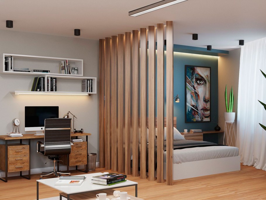 Перегородка для зонирования комнаты