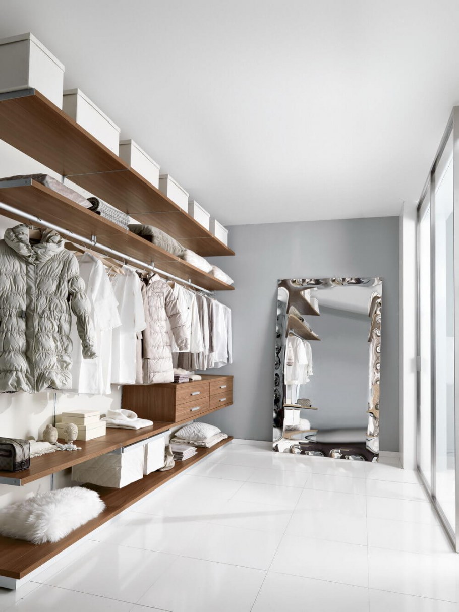 Гардеробные открытого типа