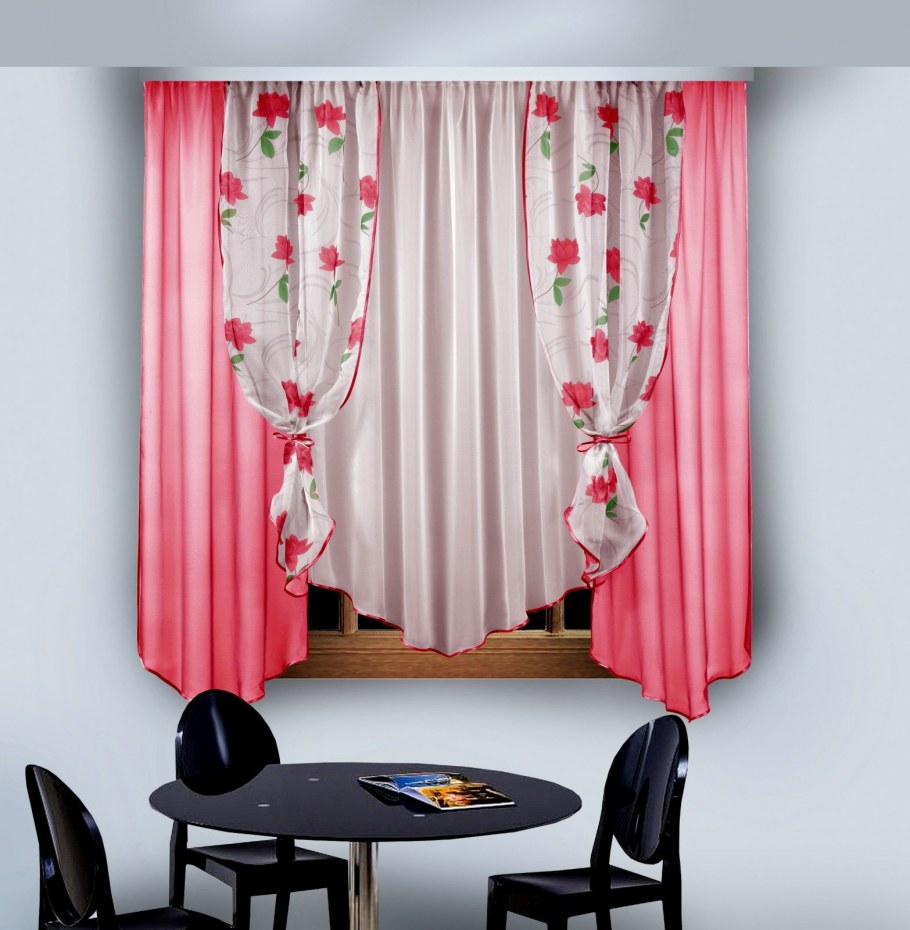 Кухонные шторы короткие