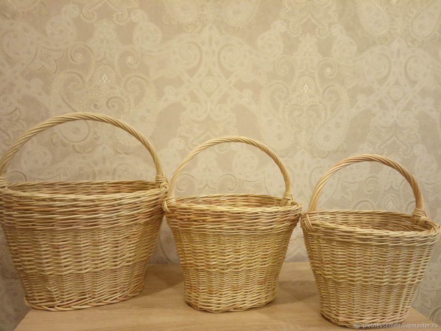 Плетеные корзинки для мелочей