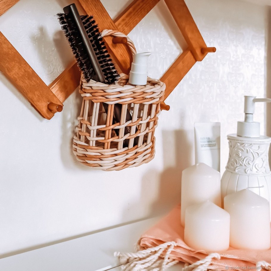 Короб плетеный декорирование