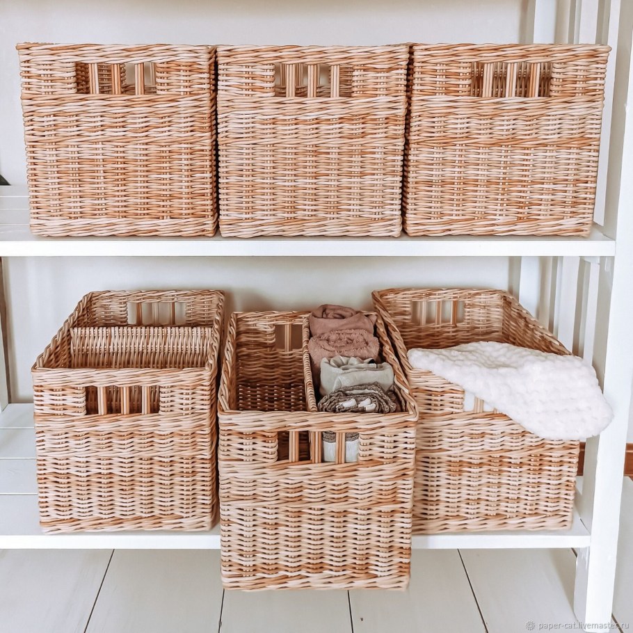 Корзина икеа плетеная БЮХОЛЬМА