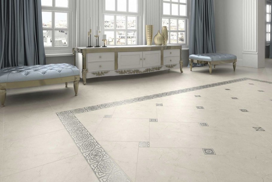 Классическая плитка с вставками