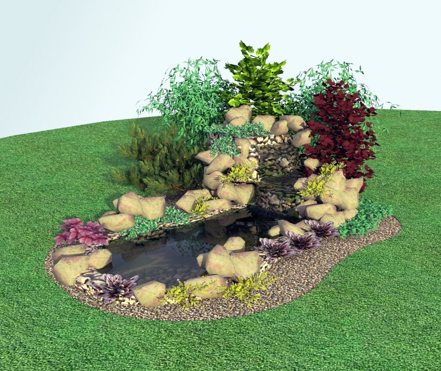 Альпийская горка дендроплан