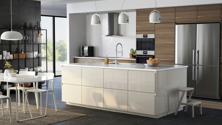 Кухня икеа Будбин белая