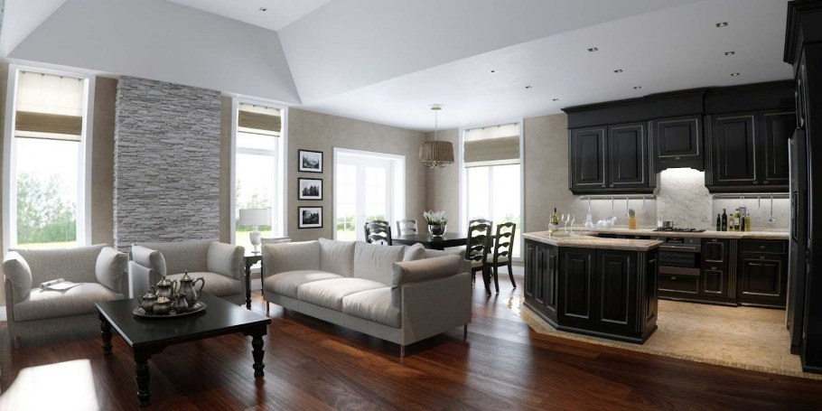 Американский фармхаус интерьер