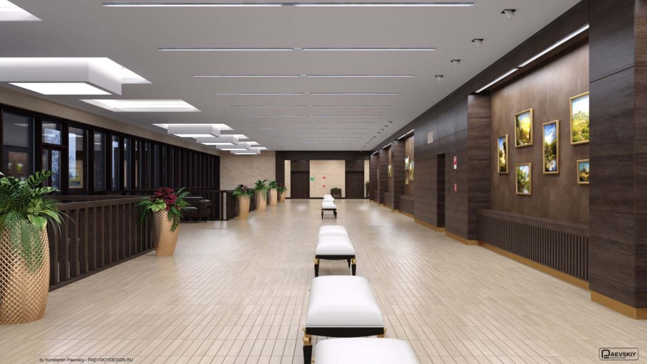 Интерьер общественного зала