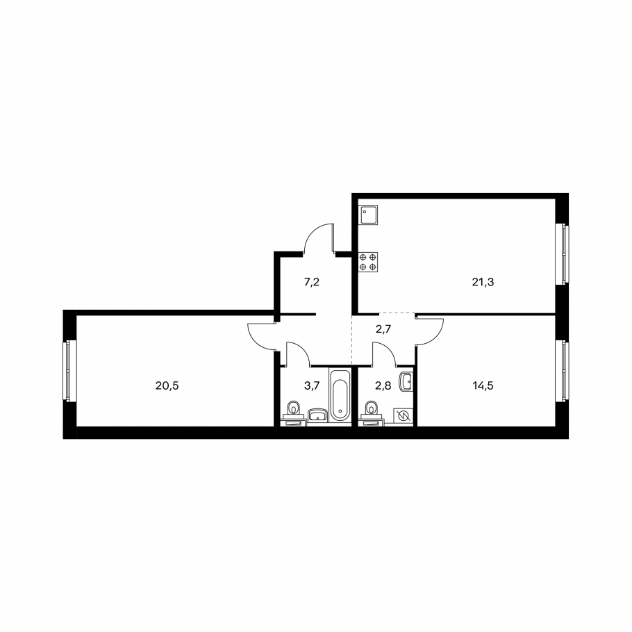 Ход строительства жилого района «Саларьево парк» на 3 февраля 2017 г.