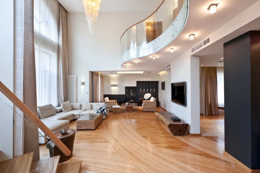 Гостиная с двойным светом