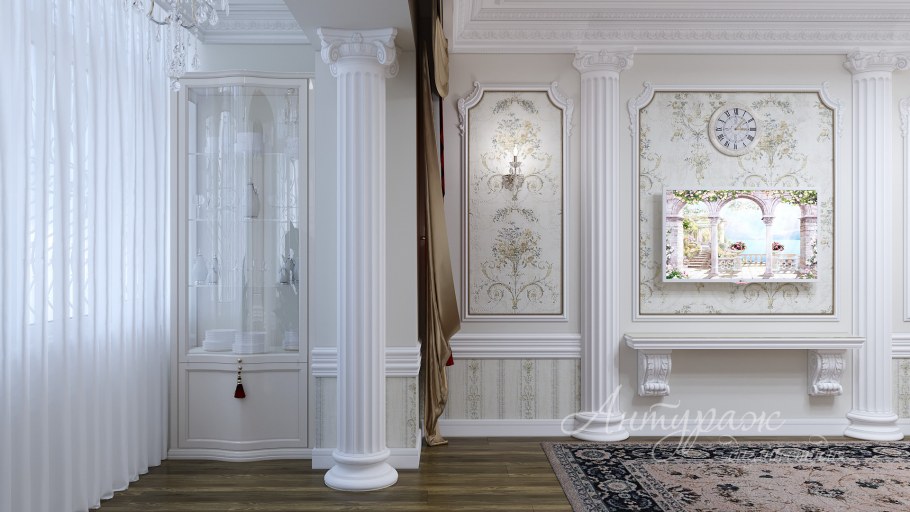 Декоративная лепнина на стены