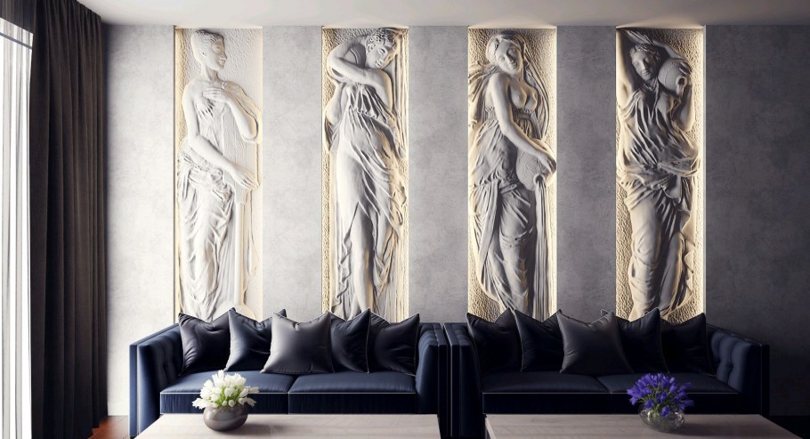 Молдинги в интерьере