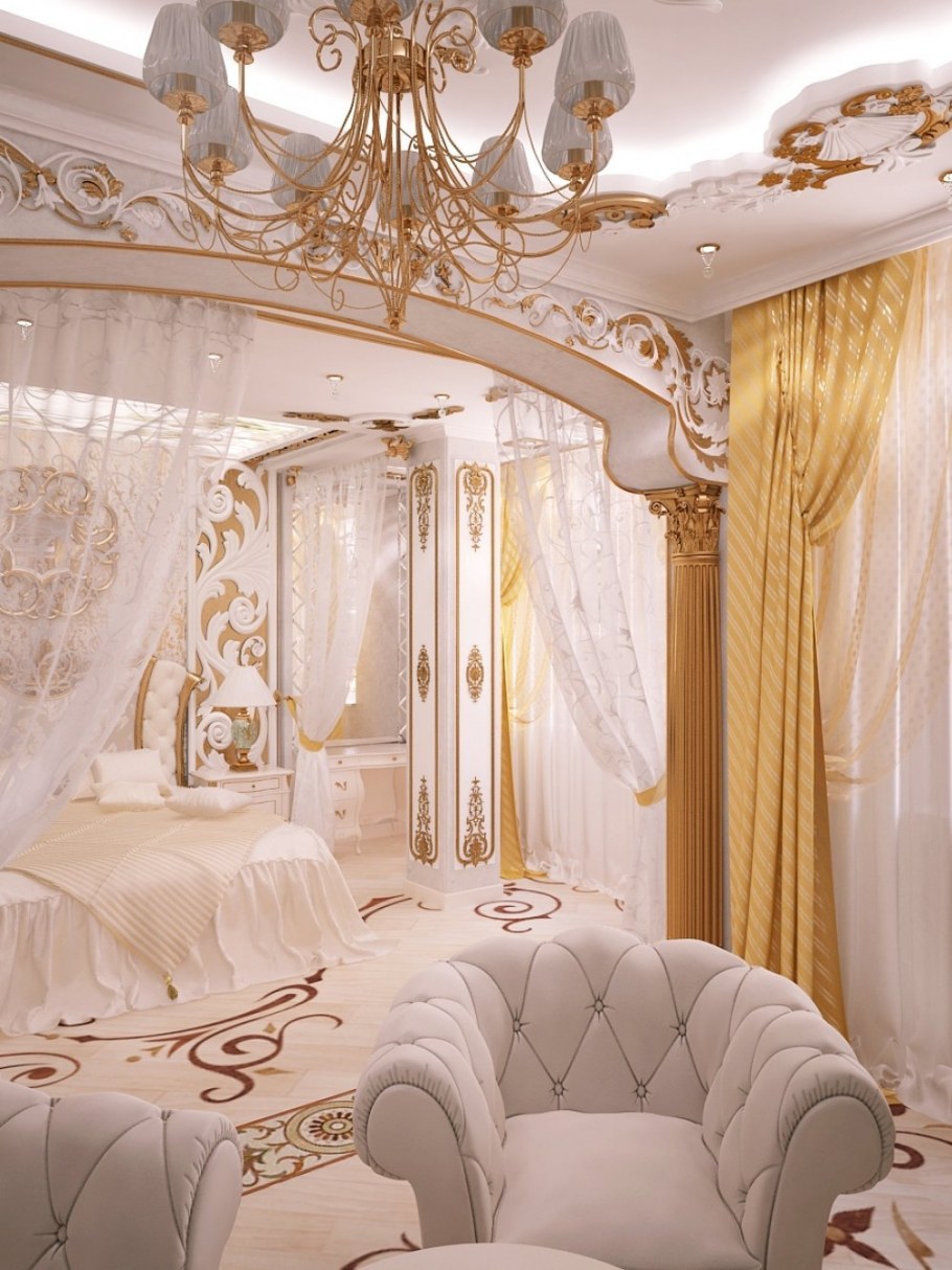 Спальня в стиле Ампир Барокко