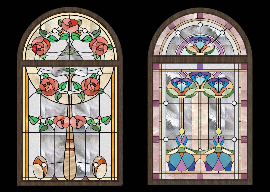 Тиффани Луис комфорт витраж Павлин