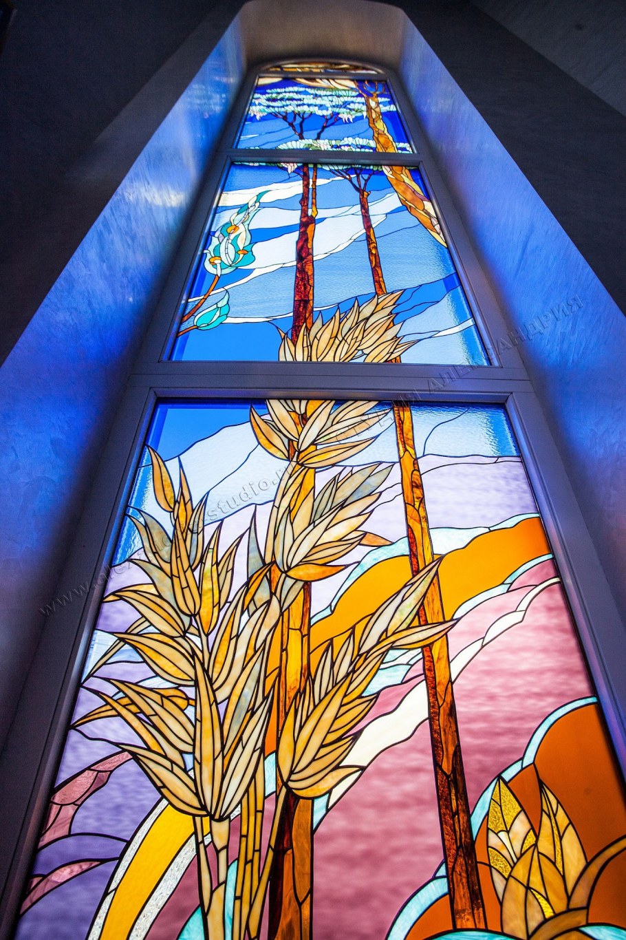 Витражное стекло в интерьере