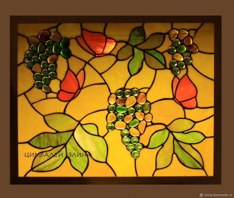 Арочный витраж Тиффани