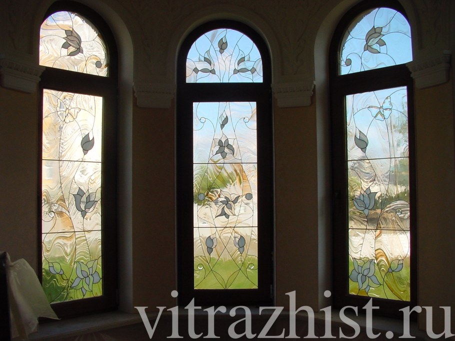 Осенние витражи на окна