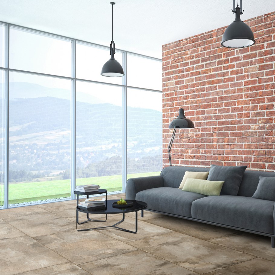 Картина на кирпичной стене