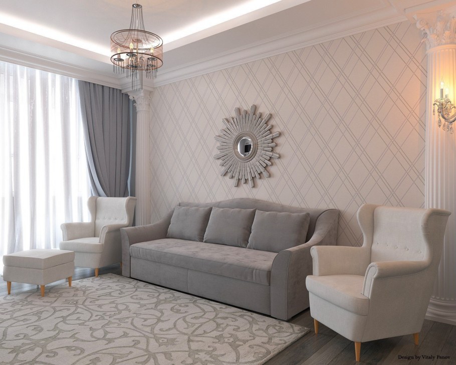 Интерьер гостиной 14м2