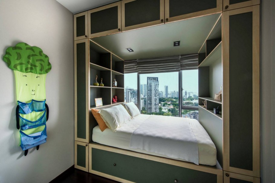 Кровать встроенная в нишу